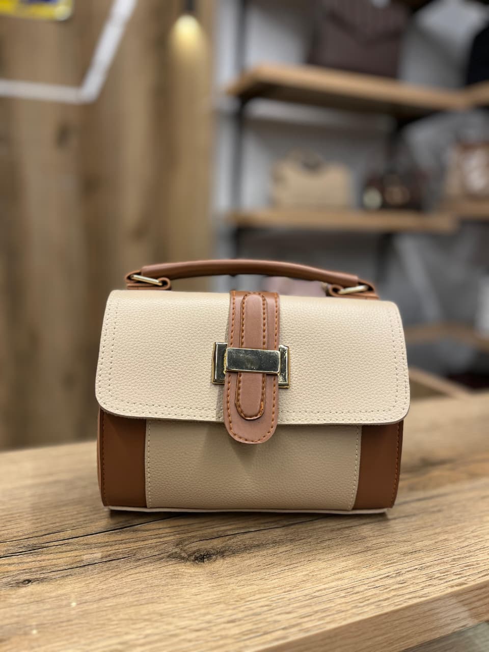 long strap Back zip women bag